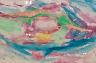 Gouache, Maya Wildevuur, Compositie, 1988